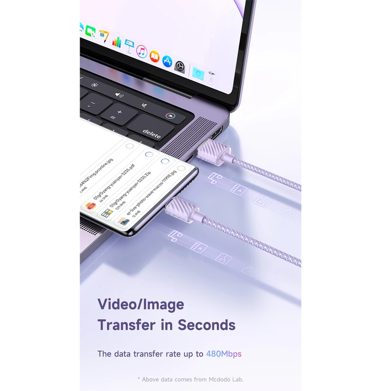 کابل USB به USB-C مک دودو مدل CA-3650 طول 1.2 متر