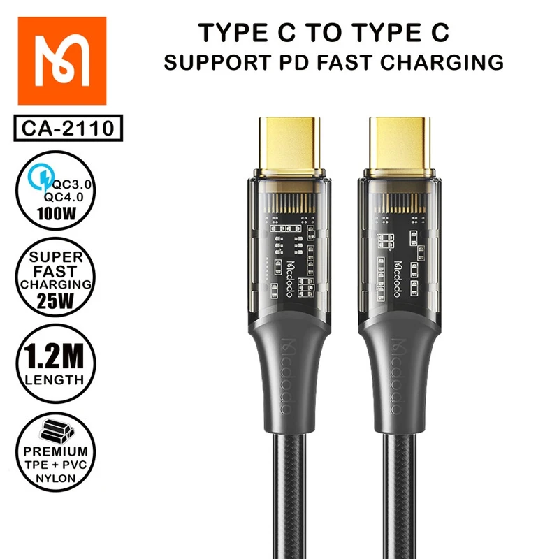 کابل USB-C مک دودو مدل CA-211 طول 1.2 متر